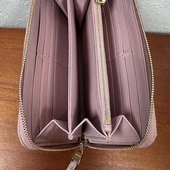 Miu Miu Blush Powder Pink Leather Zippy Long Wallet - Picture 6 of 8